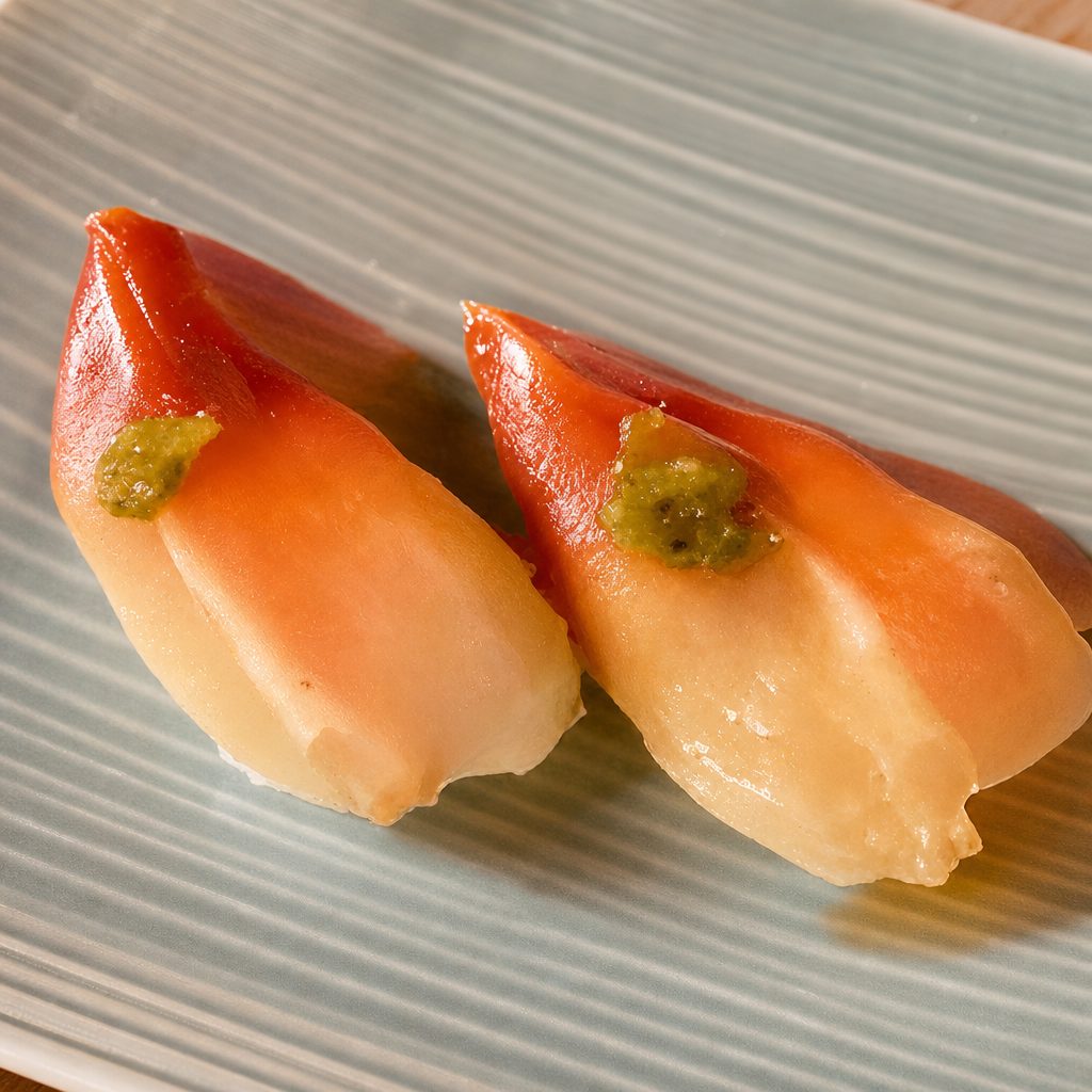 Surf Clam/ Hokkigai Sushi.