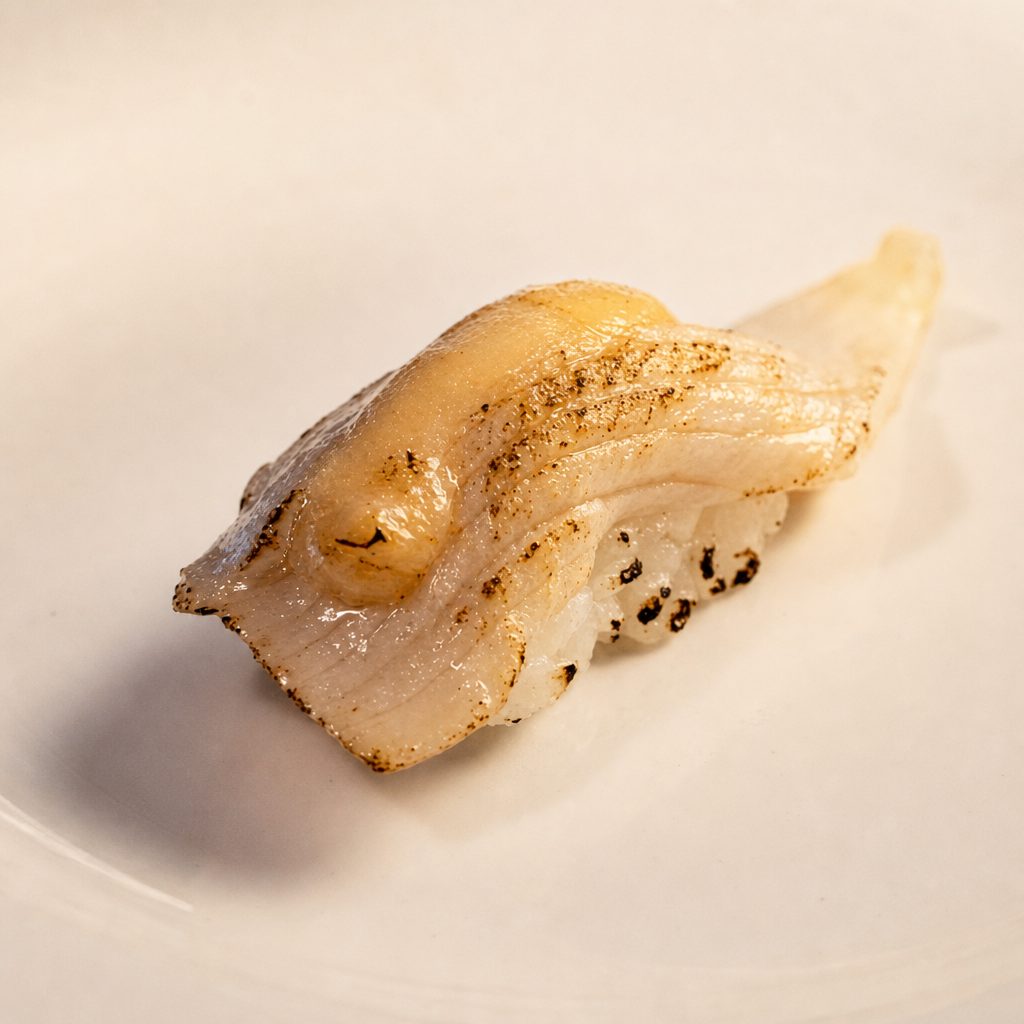 Seared Yellowtail Sushi.