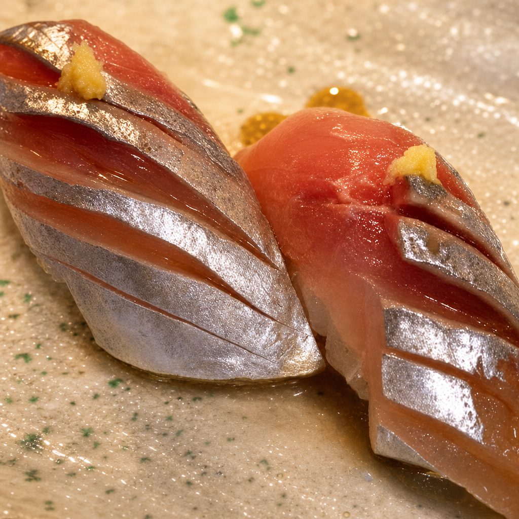 Spanish Mackerel / Aji Sushi.